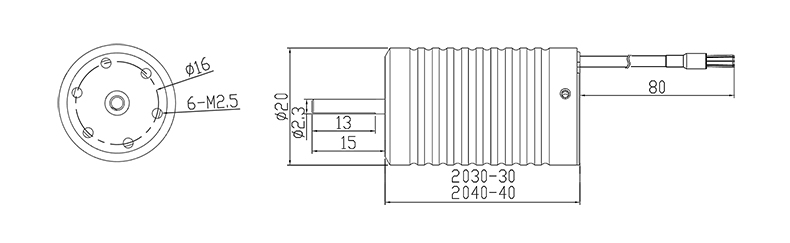 X-TEAM 2040遥控赛车无刷电机